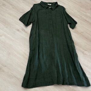 Made in Korea, 100% Linen Midi Dress